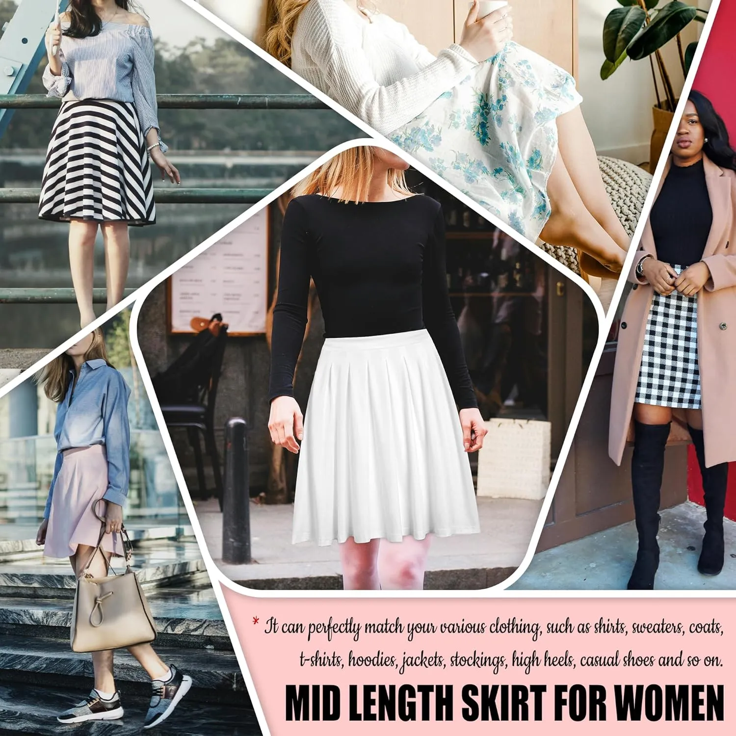 Roses Denim Printed Long Skirts Womens High Waisted Ruffled Midi Skirt Travel Vacation Fall Skirt Home Casual Bottoms