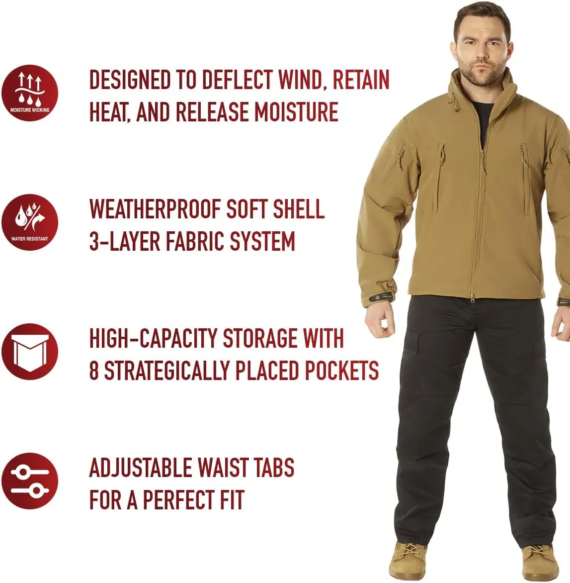 Rothco Special Ops Soft Shell Jacket - Unbeatable Weather Defense and Tactical Versatility