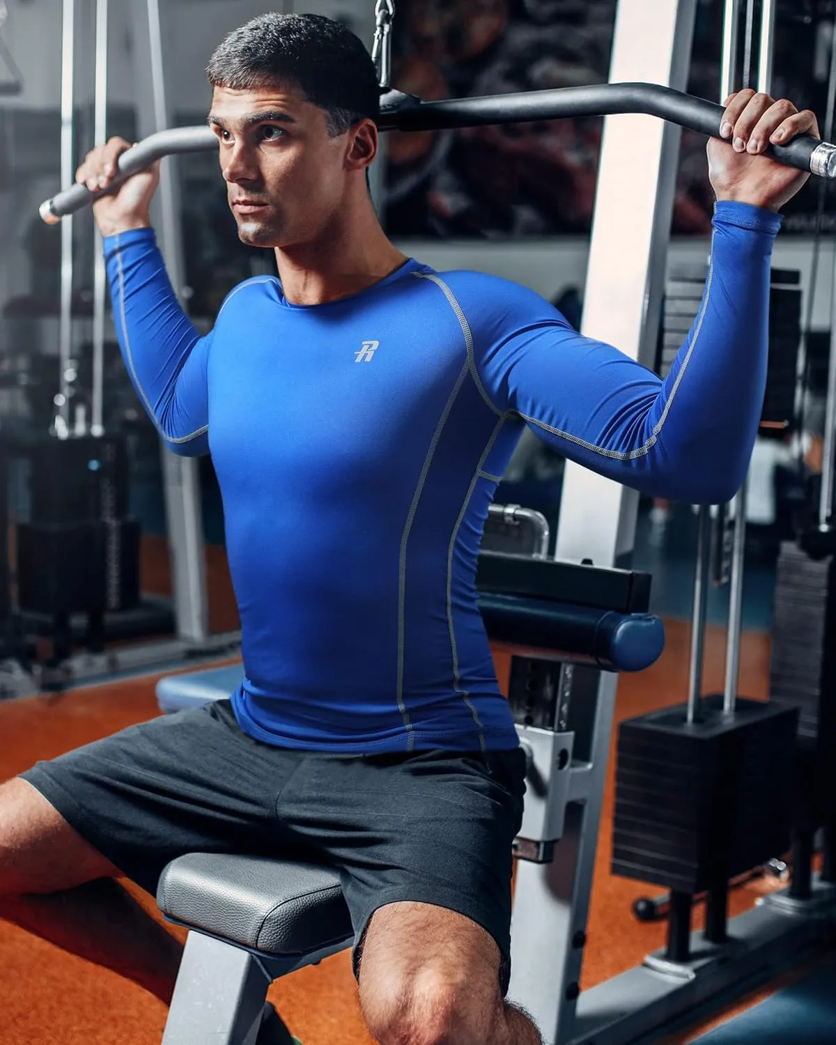 Runhit Compression Shirts for Men Long Sleeve Cool Dry Athletic Workout Tee Shirts Fishing Sun Shirts Sports Thermal Tights