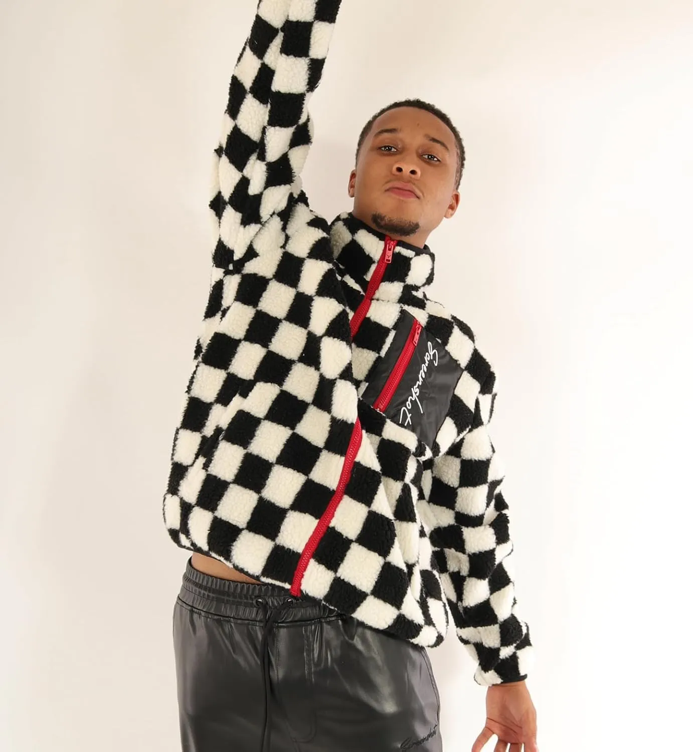 SCREENSHOT VARSITY JACKET 3202 Mens Streetwear Urban Padding Quilted Linning Heavy Fashion Jacket