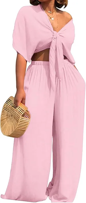 SeNight Womens Tracksuit Set Two Piece Sweatsuits Outfits Long Sleeve Ribbed Zip Up Crop Top Skinny Long Pants Set