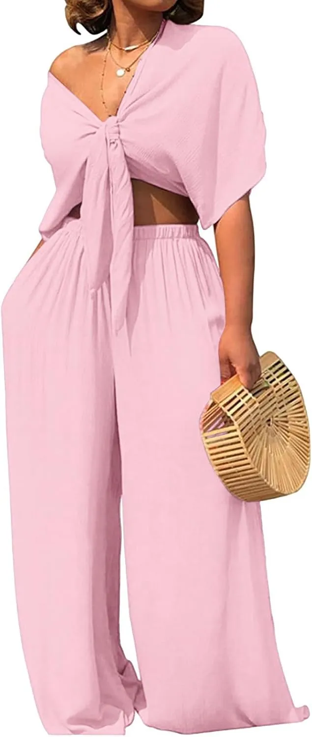 SeNight Womens Tracksuit Set Two Piece Sweatsuits Outfits Long Sleeve Ribbed Zip Up Crop Top Skinny Long Pants Set
