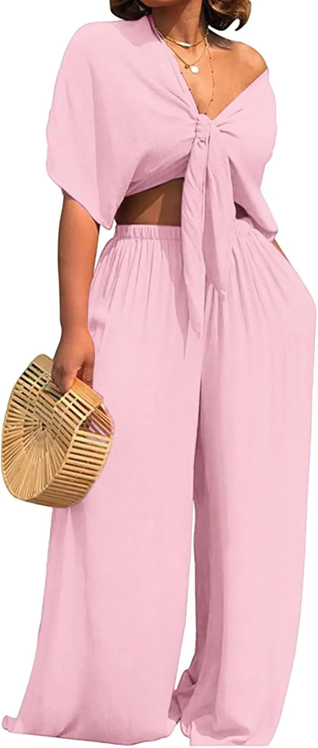 SeNight Womens Tracksuit Set Two Piece Sweatsuits Outfits Long Sleeve Ribbed Zip Up Crop Top Skinny Long Pants Set