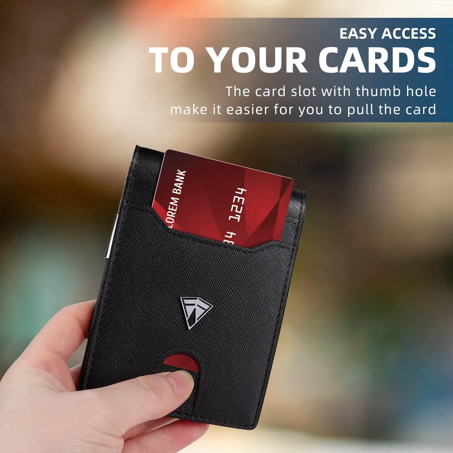 Slim Minimalist Front Pocket RFID Blocking Leather Wallets for Men and Women | Multiple Credit/Debit Card Holder | Thin Wallets for Boy Girl | Travel Friendly | Gifts For Him Her