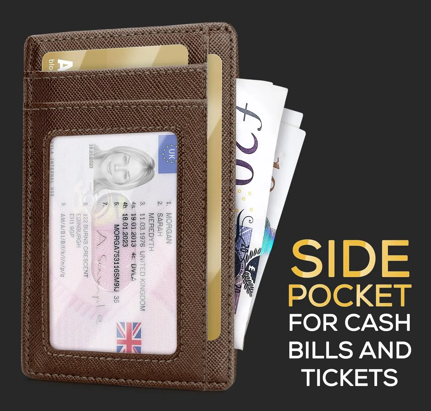 Slim Wallet for Men, RFID Blocking Minimalist Credit Card Holder  Thin Men's Wallets for Back & Front Pocket with Gift Box