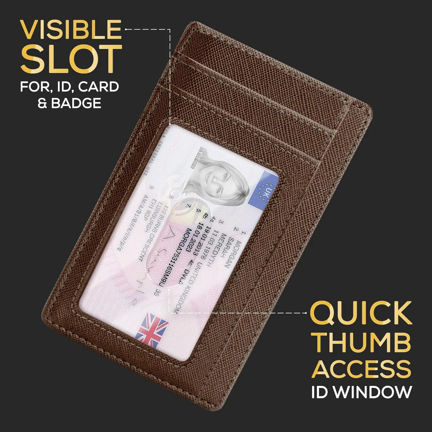 Slim Wallet for Men, RFID Blocking Minimalist Credit Card Holder  Thin Men's Wallets for Back & Front Pocket with Gift Box