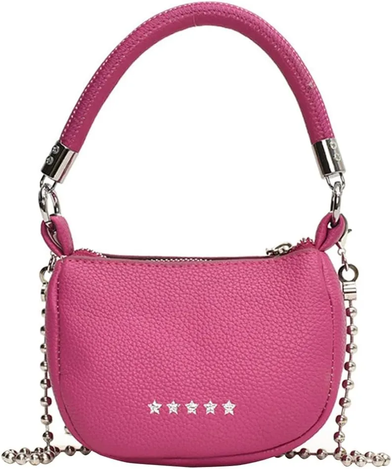 Small Handbag,Minimalist Retro Saddle Bag Chain Shoulder Bag, Casual Crossbody Bag Purse Wallet for Women Girl