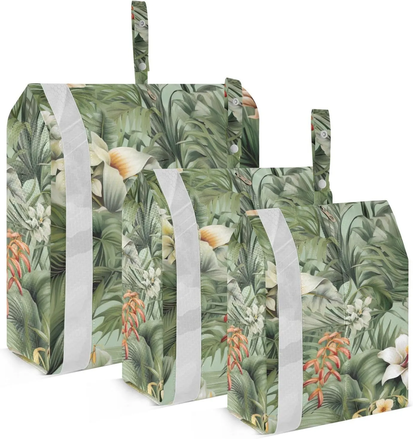 SPRIPORT Banana Blossoms Tropical 3 Set Compression Packing Cubes for Travel Lightweight Luggage Organizer Bags for Carry on Suitcase Travel Essentials for Woman Man Clothes Vacation