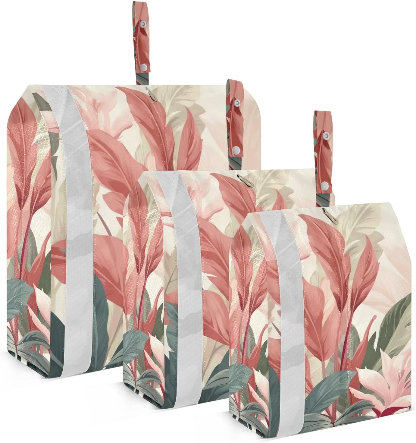 SPRIPORT Banana Leaves Green 3 Set Compression Packing Cubes for Travel Lightweight Luggage Organizer Bags for Carry on Suitcase Luggage Cubes for Woman Man Clothes Vacation
