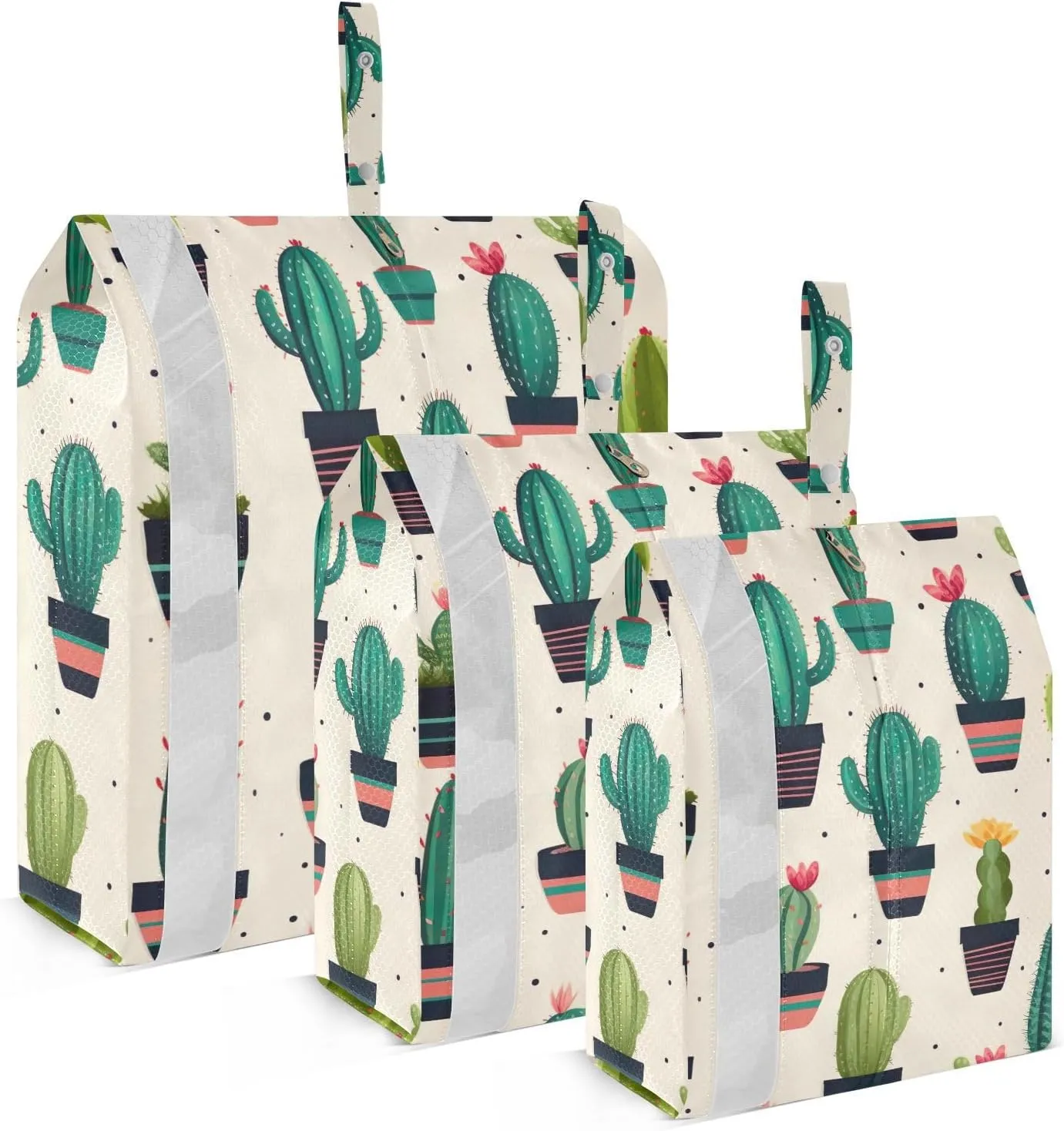 SPRIPORT Cactus Planter 3 Set Compression Packing Cubes for Travel Lightweight Luggage Organizer Bags for Carry on Suitcase Travel Cubes for Woman Man Vacation Clothes