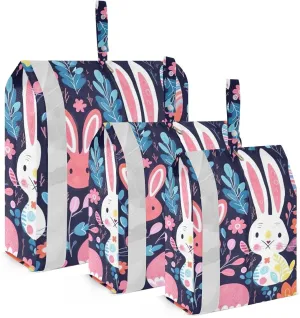 SPRIPORT Cartoon Bunnies 3 Set Compression Packing Cubes for Travel Lightweight Luggage Organizer Bags for Carry on Suitcase Travel Accessories for Man Woman Vacation Clothes