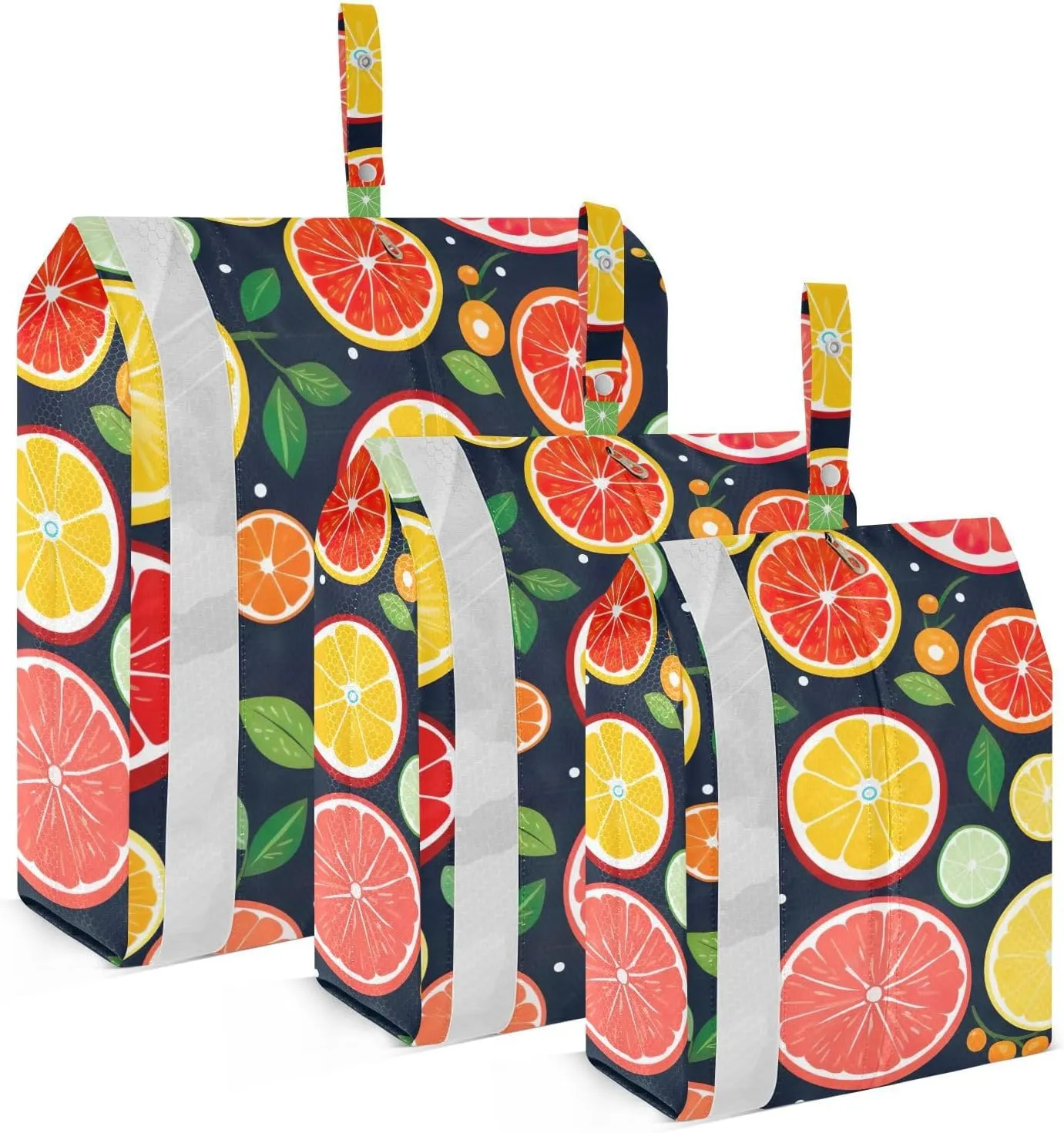 SPRIPORT Fruit Lemon 3 Set Compression Packing Cubes for Travel Lightweight Luggage Organizer Bags for Carry on Suitcase Travel Storage Bags for Woman Man Vacation Clothes