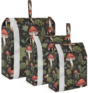 SPRIPORT Funny Mushroom 3 Set Compression Packing Cubes for Travel Lightweight Luggage Organizer Bags for Carry on Suitcase Travel Essentials for Vacation Man Woman Clothes