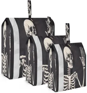 SPRIPORT Hi Skeleton Black 3 Set Compression Packing Cubes for Travel Lightweight Luggage Organizer Bags for Carry on Suitcase Travel Essentials for Woman Man Vacation Clothes