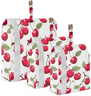 SPRIPORT Leave Cherry 3 Set Compression Packing Cubes for Travel Lightweight Luggage Organizer Bags for Carry on Suitcase Travel Storage Bags for Vacation Woman Man Clothes