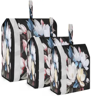 SPRIPORT Magnolia Flower 3 Set Compression Packing Cubes for Travel Lightweight Luggage Organizer Bags for Carry on Suitcase Travel Accessories for Man Woman Vacation Clothes