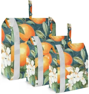 SPRIPORT Orange 3 Set Compression Packing Cubes for Travel Lightweight Luggage Organizer Bags for Carry on Suitcase Travel Accessories for Man Woman Vacation Clothes