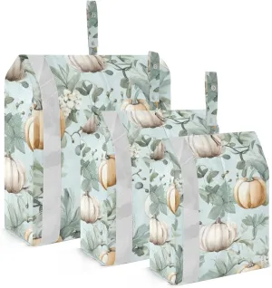 SPRIPORT Pumpkin White 3 Set Compression Packing Cubes for Travel Lightweight Luggage Organizer Bags for Carry on Suitcase Travel Essentials for Vacation Woman Man Clothes