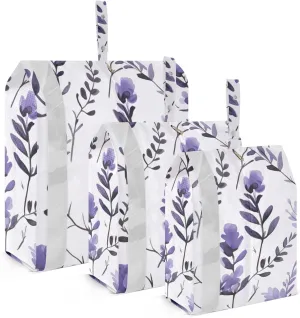 SPRIPORT Purple Lavender Flowers 3 Set Compression Packing Cubes for Travel Lightweight Luggage Organizer Bags for Carry on Suitcase Travel Essentials for Woman Man Vacation Clothes
