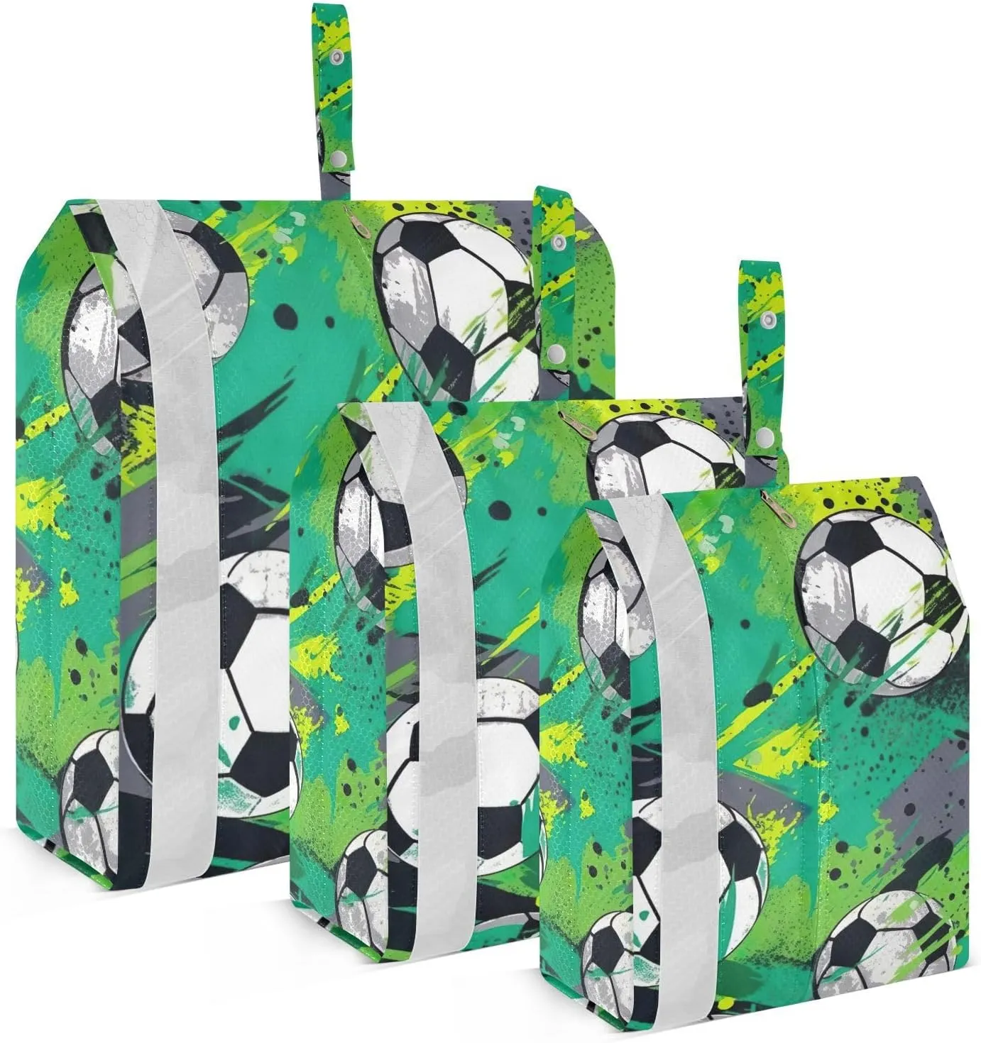 SPRIPORT Soccers Balls 3 Set Compression Packing Cubes for Travel Lightweight Luggage Organizer Bags for Carry on Suitcase Travel Accessories for Man Woman Vacation Clothes