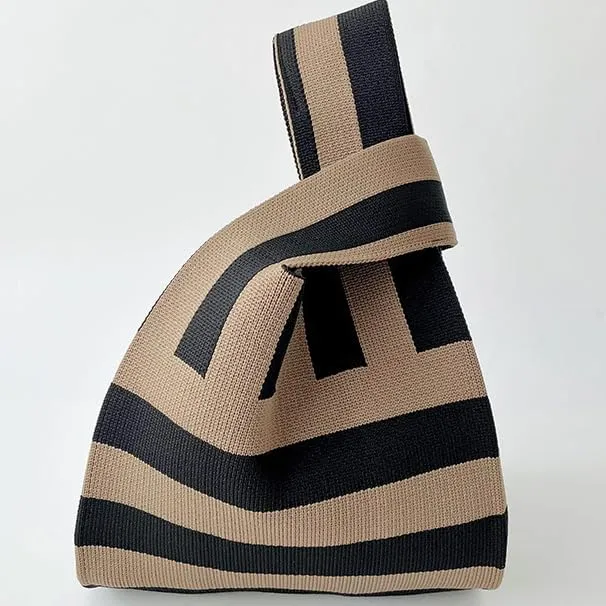 Stripe Tote Hobo Bag Women Handbag Small Min Bag Casual Crossbody Bag Gift for Women