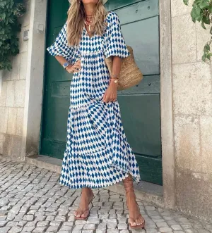 Summer Dresses for Women 2024 Casual Beach Flowy Maxi Dress Hawaiian Sun Dresses Ladies Club Party Dress