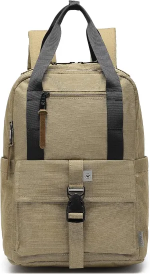 SUNNY BIRD 18L Casual Daypack, Lightweight and Travel Friendly Laptop Backpack for Women, Men and Adult, Fits 14 Inch Laptop (Brown, Medium)