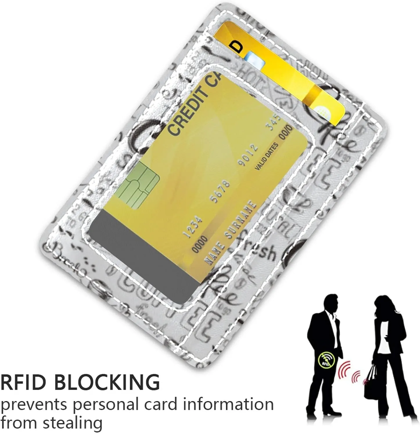susiyo Slim Minimalist Wallets Rfid Blocking Card Wallets PU Leather Front Pocket Wallets for Men and Women