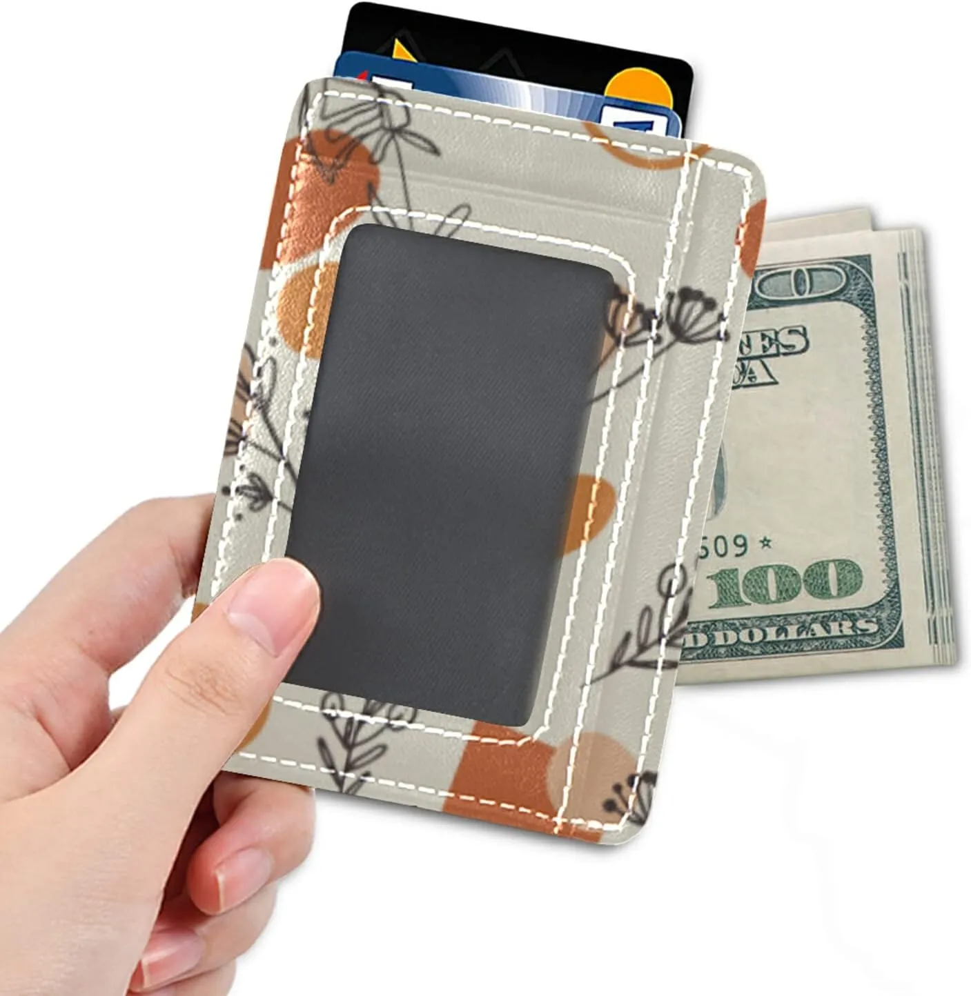 susiyo Slim Minimalist Wallets Rfid Blocking Card Wallets PU Leather Front Pocket Wallets for Men and Women