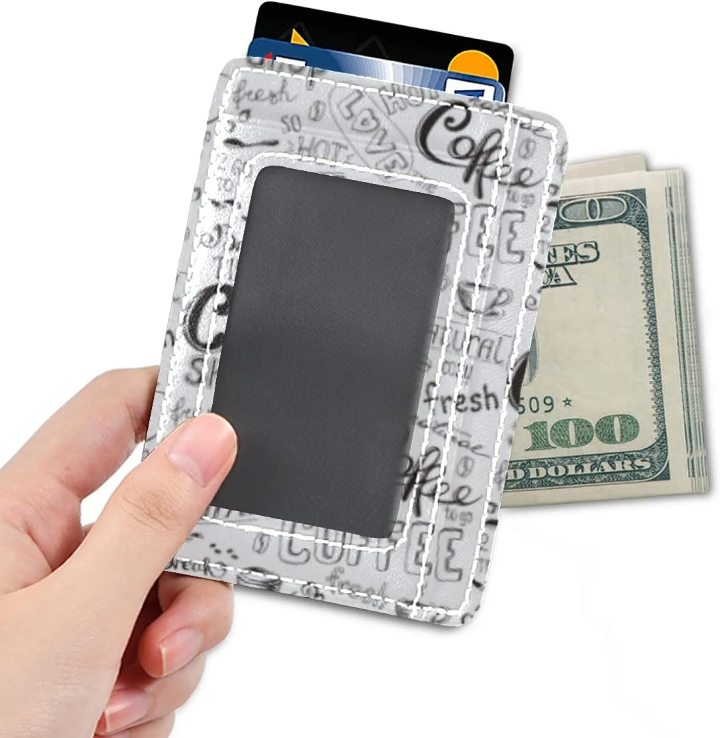 susiyo Slim Minimalist Wallets Rfid Blocking Card Wallets PU Leather Front Pocket Wallets for Men and Women