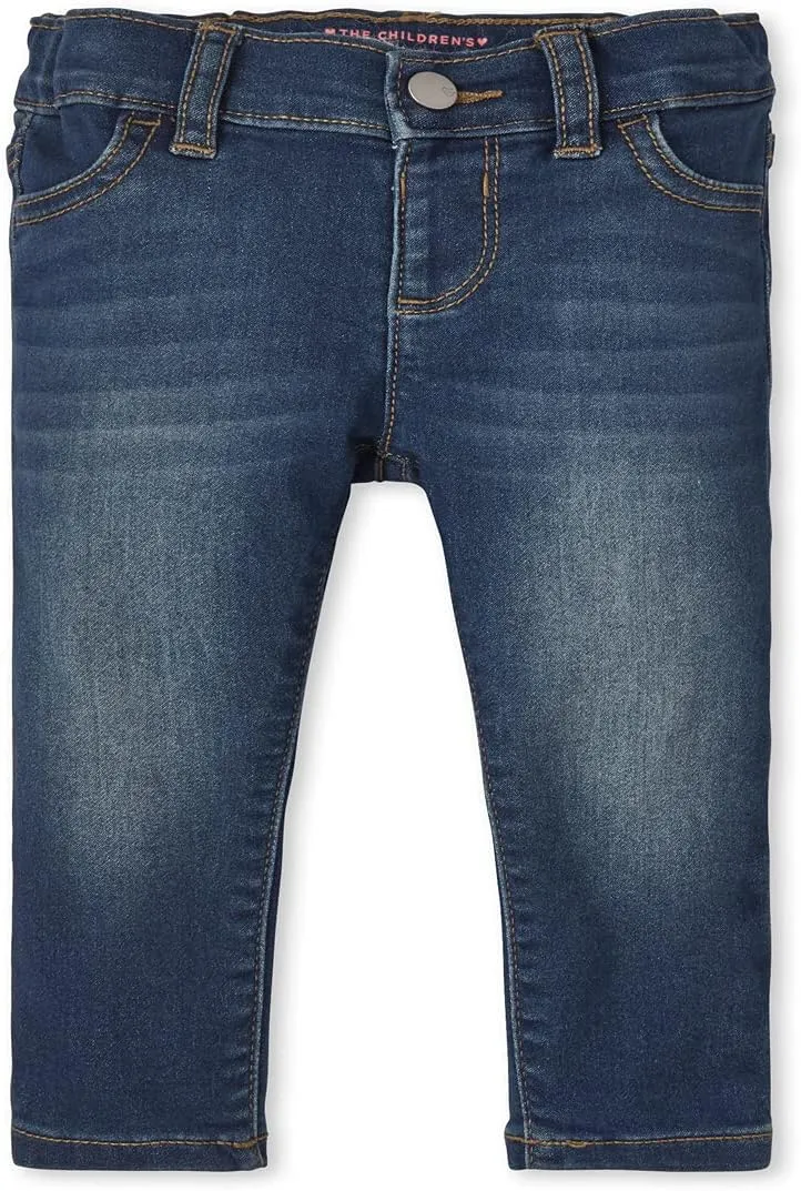 The Children's Place Baby Girls' and Toddler Super-Soft Stretch Denim Jeggings