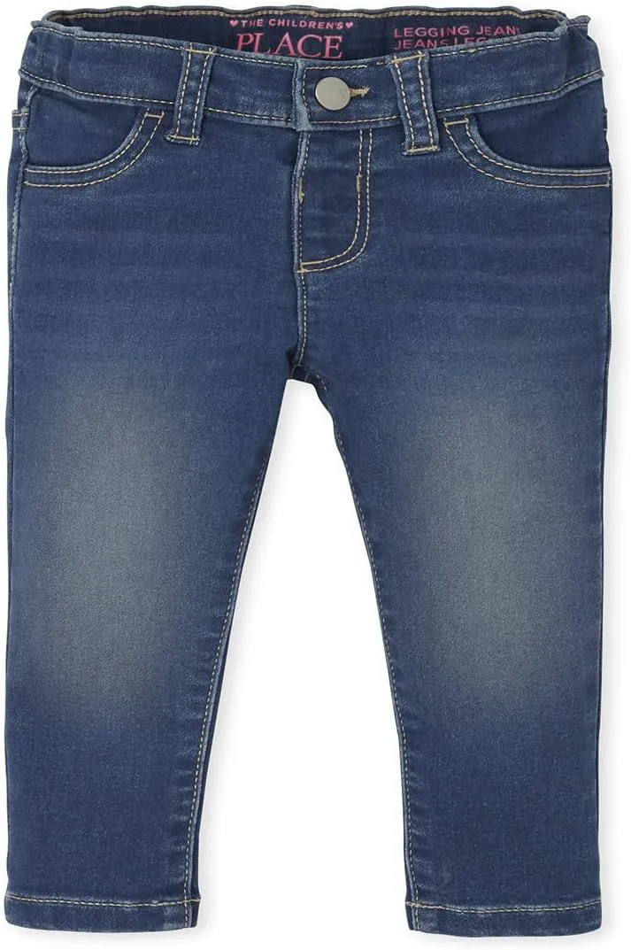 The Children's Place Baby Girls' and Toddler Super-Soft Stretch Denim Jeggings