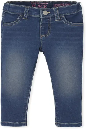 The Children's Place Baby Girls' and Toddler Super-Soft Stretch Denim Jeggings