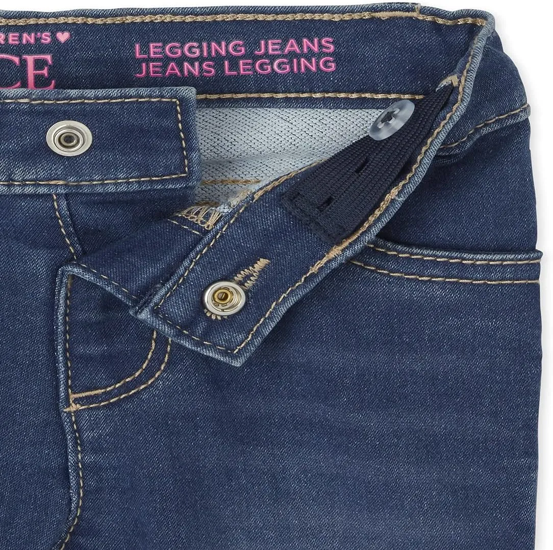 The Children's Place Baby Girls' and Toddler Super-Soft Stretch Denim Jeggings