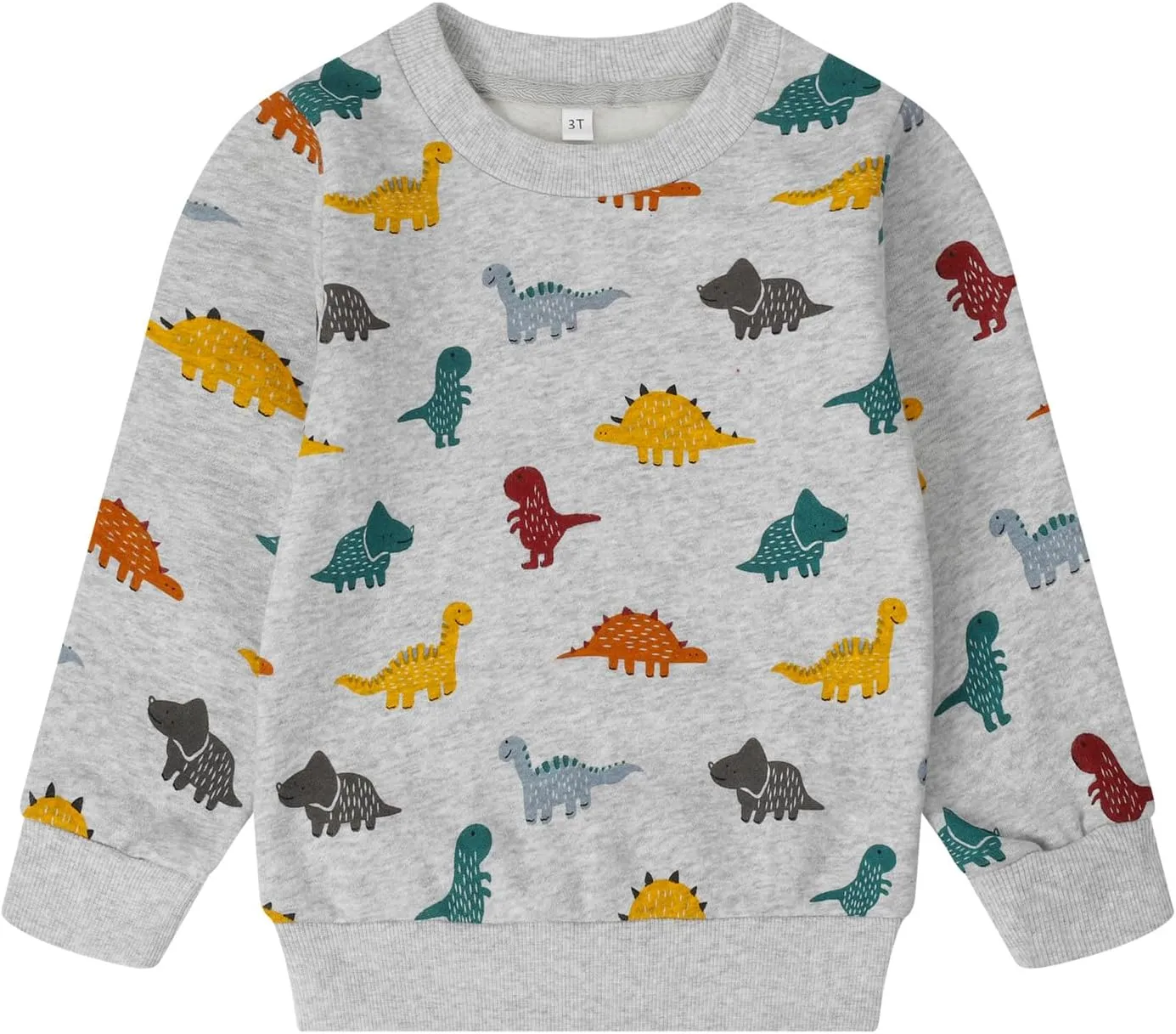 Toddler Boys Cotton Sweatshirts Casual Long Sleeve Top Shirts Kids Winter Clothes Pullover Sweater 2T-8T