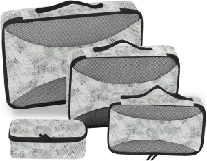 Travel Cubes for Packing 4 Set Suitcase Organizer Bags Luggage Packing Organizers Packing Cubea Ink