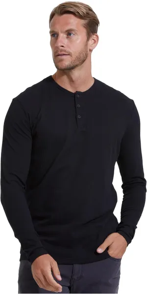 True Classic Mens Long Sleeve Tee Shirts - Classic Henley & Crew Neck Long Sleeve T Shirt - Regular and Tall Thermal Shirts