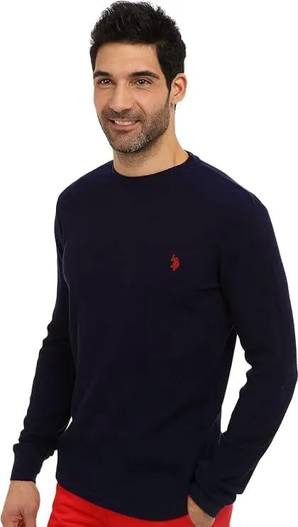 U.S. Polo Assn. Men's Long Sleeve Crew Neck Solid Thermal Shirt