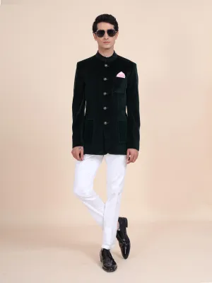 Velvet Mandarin Jacket