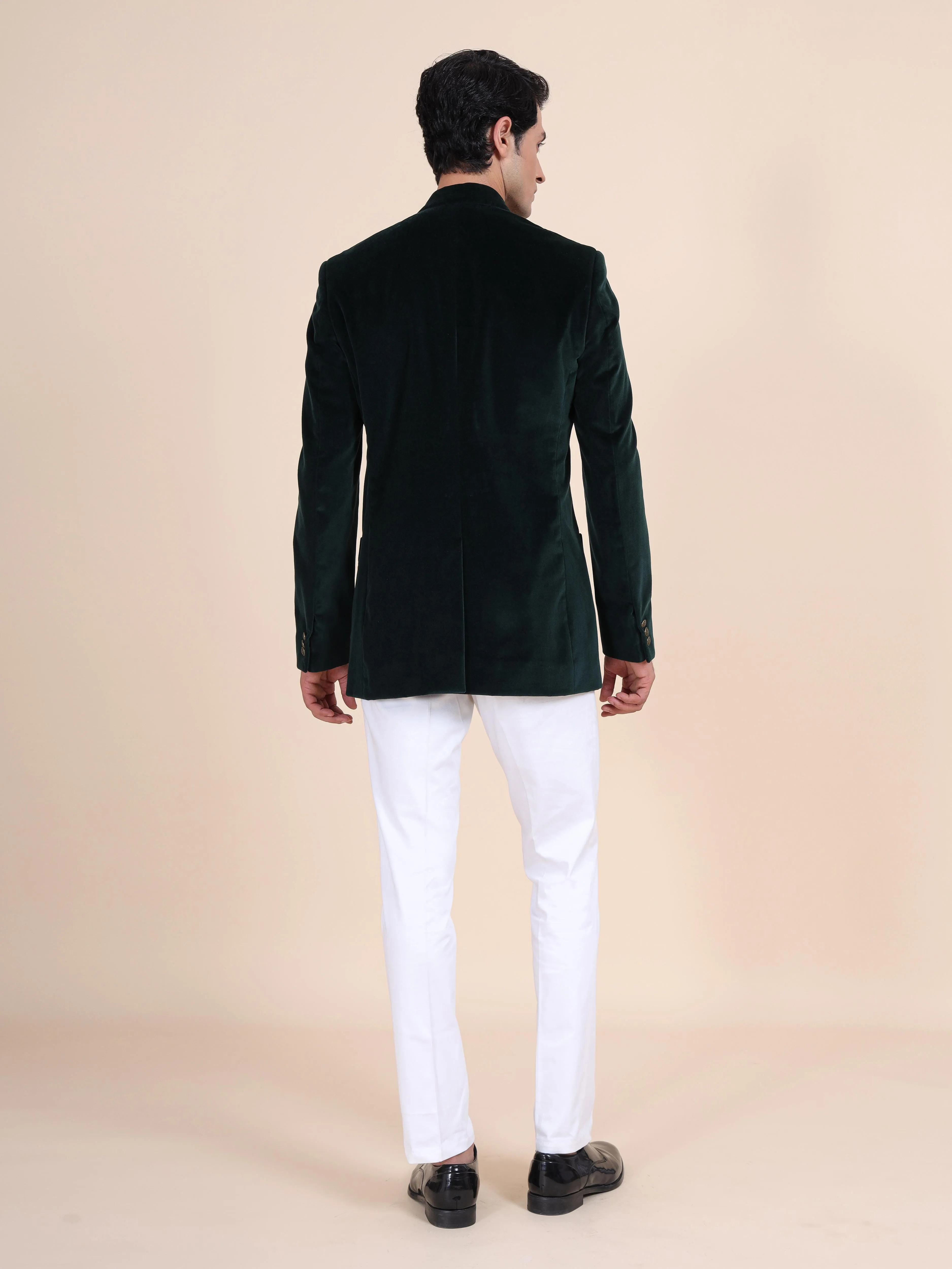 Velvet Mandarin Jacket