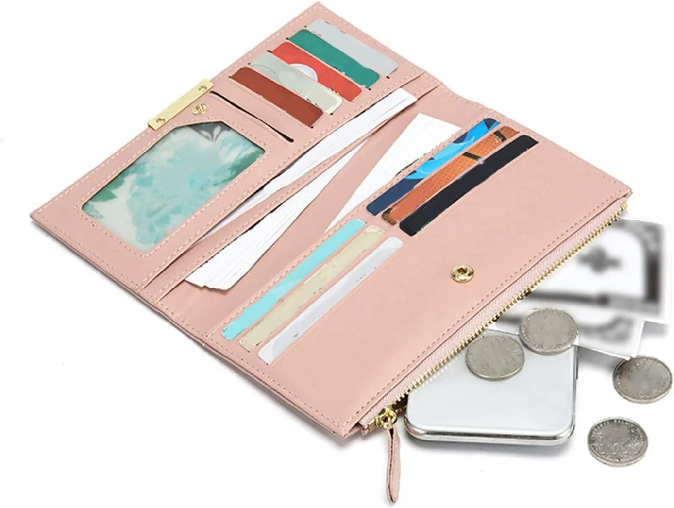 Wallets Ultra Slim Minimalist Card Holder Wallet Wristlet Western Wallet Boho Aztec Credit Card Holder for Women