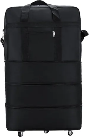 Wheeled Duffle Bag Large Capacity Expandable Foldable Suitcase with 360  Roating Wheels Waterproof Oxford Wheeled Holdall Multifunction Travel Bag for Men Women Travel Business Trip Wheeled Holdall