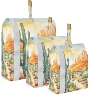 Wilderness Cactus Packing Cubes for Travel 3 Set Compressible Packing Cubes Luggage Bags Organizer for Travel Essentials