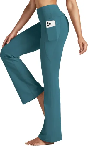 Willit Women's Yoga Pants 27"/29"/31"/33" Flare Leggings Bootcut High Waist Tummy Control Workout Pants with Pockets