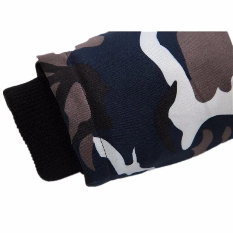 Winter Mens Military Camouflage Hooded Jacket Parka Overcoat