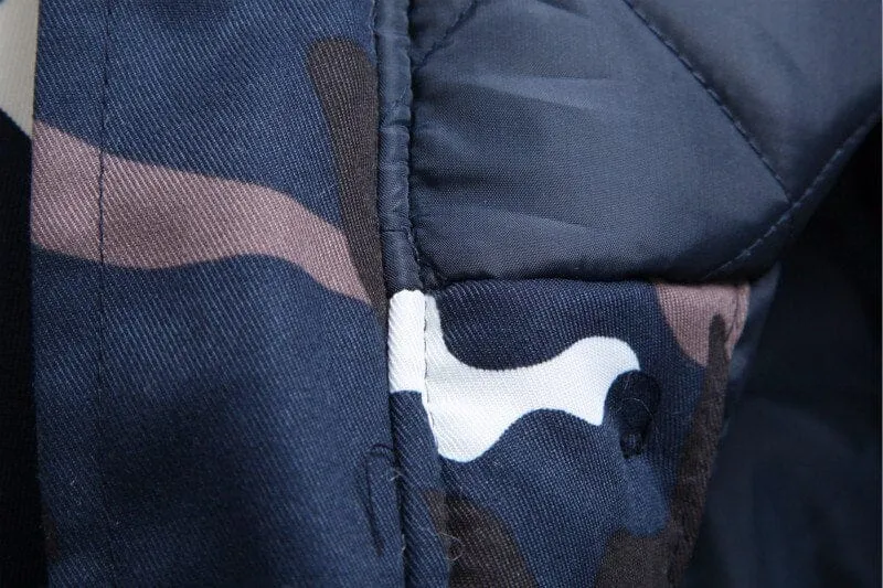 Winter Mens Military Camouflage Hooded Jacket Parka Overcoat