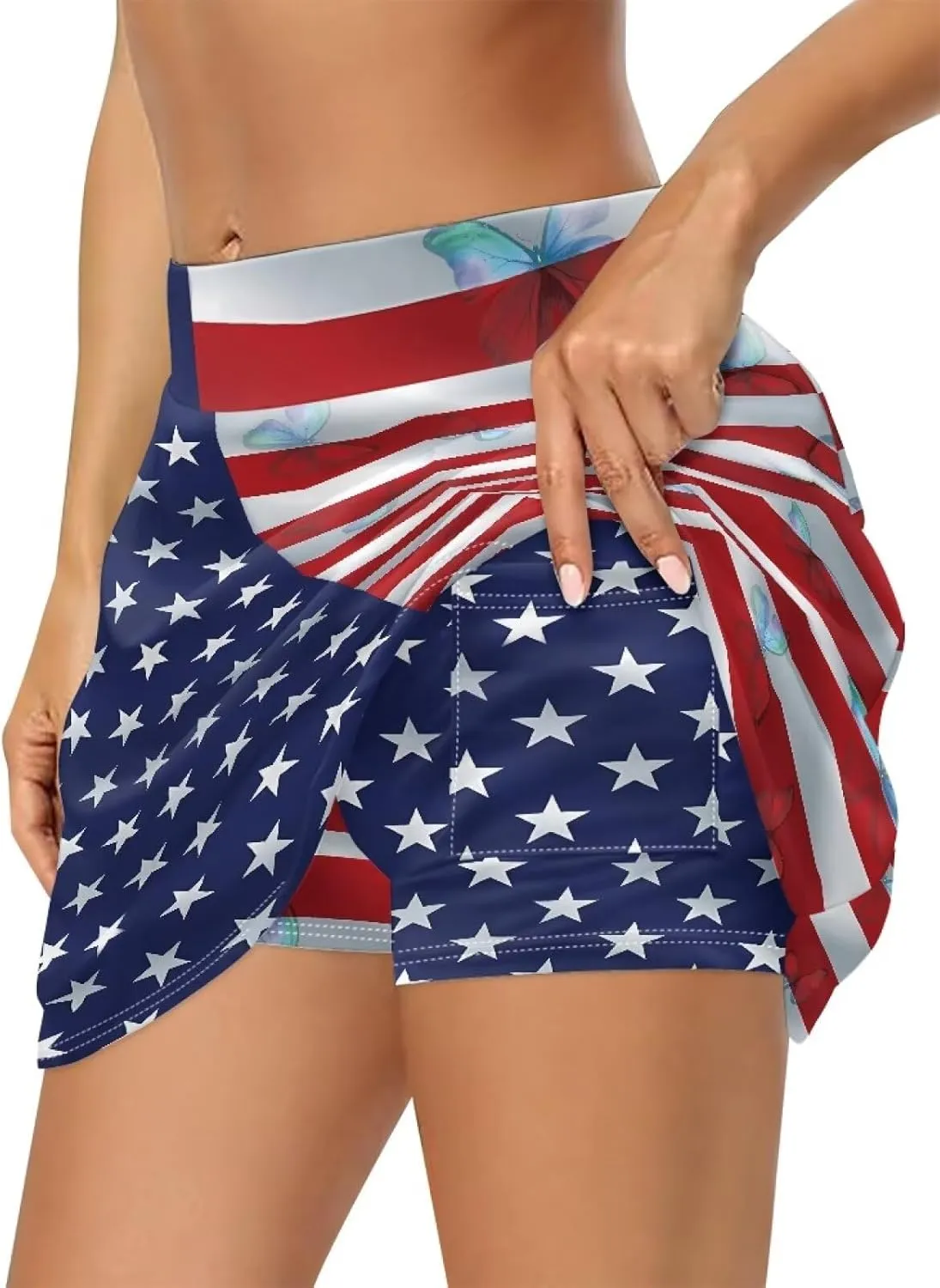 Women Golf Tennis Skirt with Inner Pocket High Waisted Athletic Skorts Yoga Hiking Pickleball Skirts Size XS-3XL