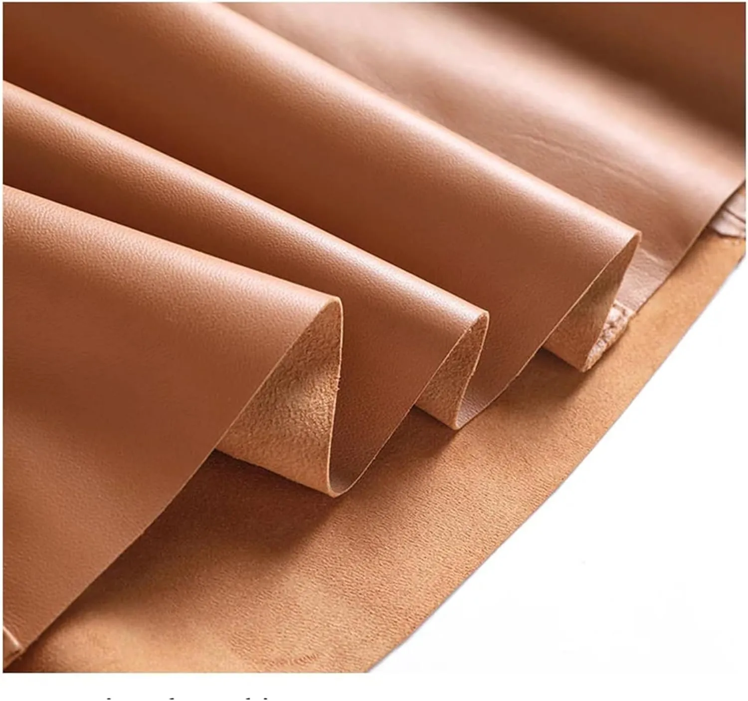 Women Mid-Length Leather Skirts High Waisted Sheepskin Buckle A-Line Asymmetric Pleated Leather Skirt