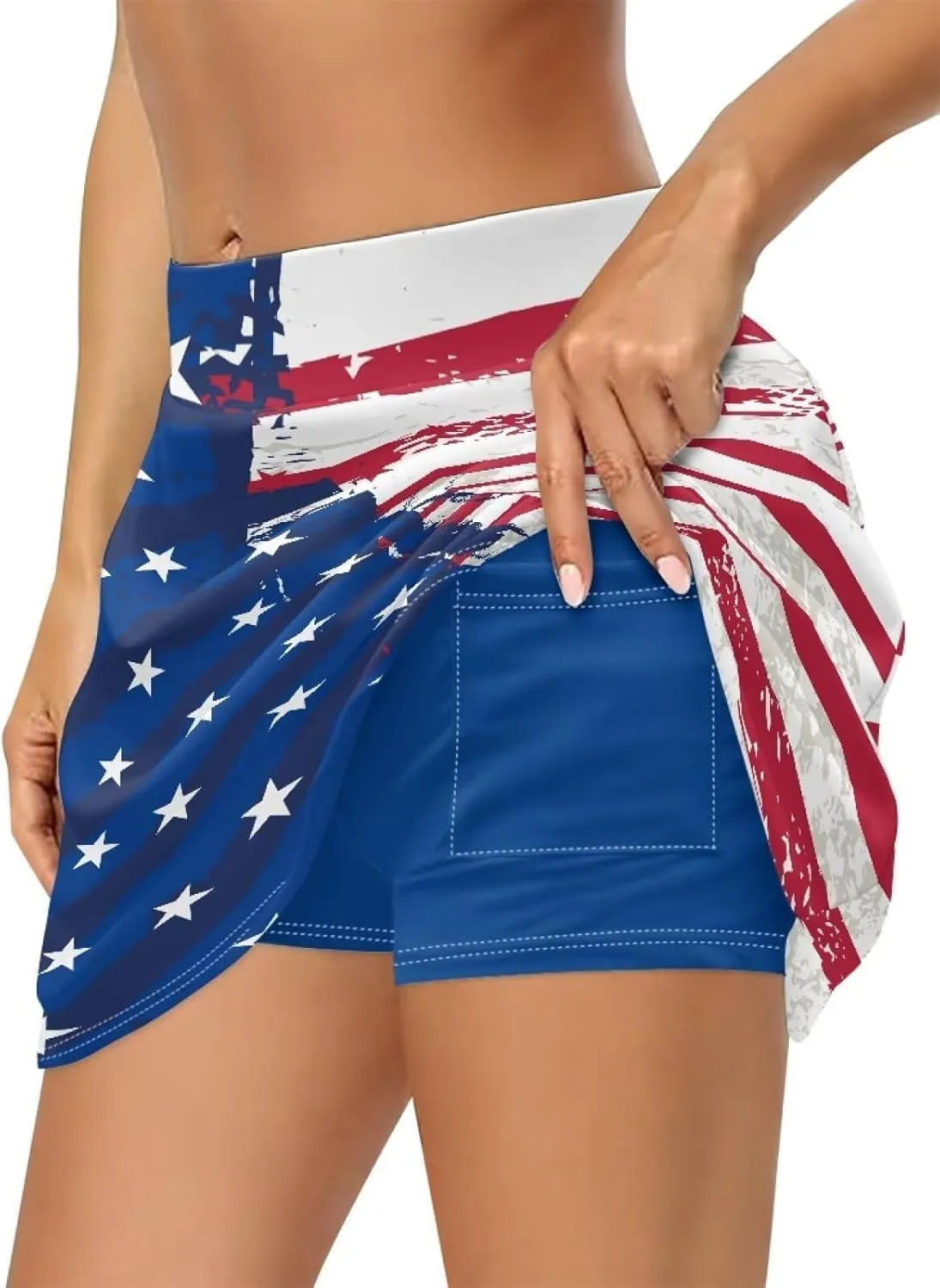 Women's Athletic Tennis Skirts with Pockets Built-in Shorts Golf Active Skirt for Running Gym Training Size XS-3XL