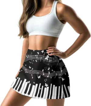 Women's Athletic Tennis Skirts with Pockets Built-in Shorts Golf Active Skirt for Running Gym Training Size XS-3XL